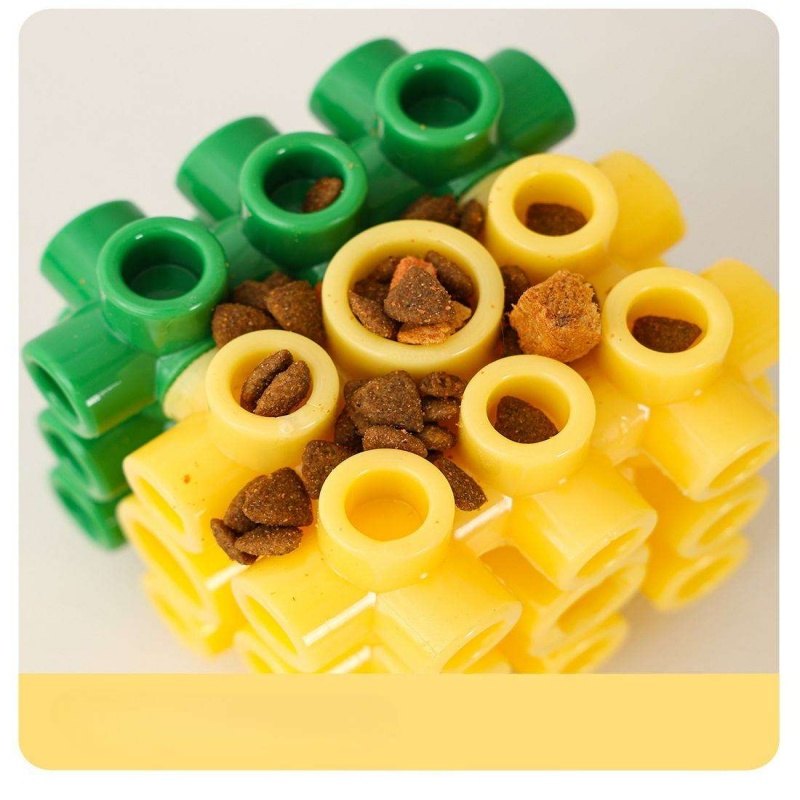 Puppy Pet Supplies Square Food - Rubber Treat Dispensing Dog Toy review and price