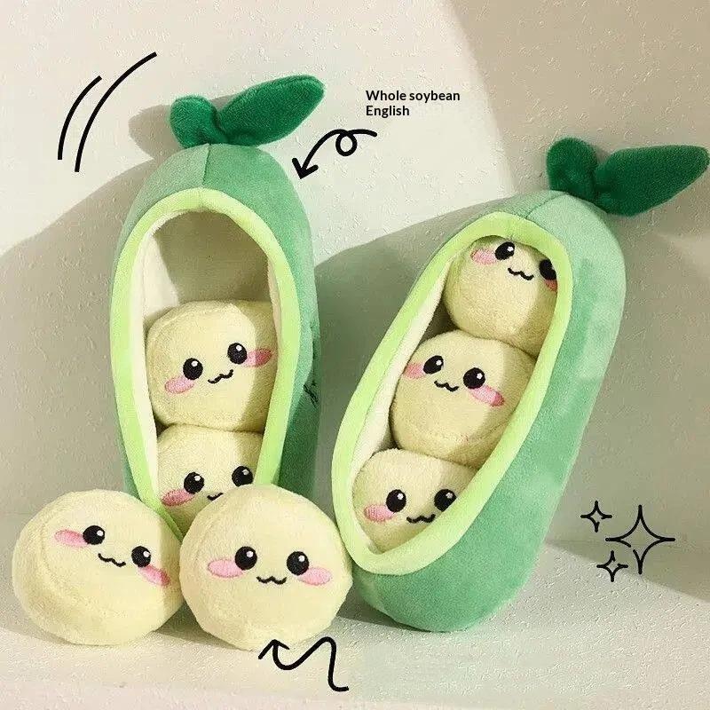 1Pc Small Dog Pea Pod Plush To - Interactive Squeaky Plush Dog Toy review and price