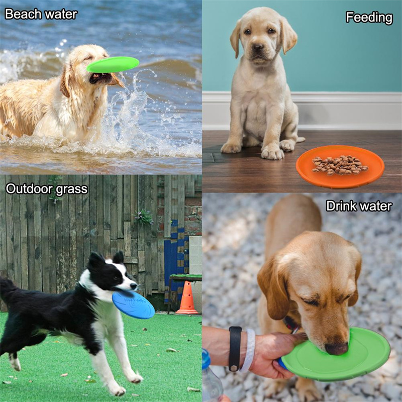 Silicone Flying Disc Toys Mult - Flying Disc Dog Training Toy review and price