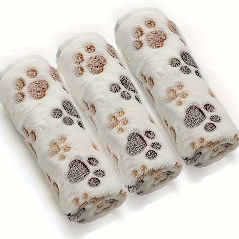 1/3pcs Cute Pet Blankets Paws  - Pet Beds review and price