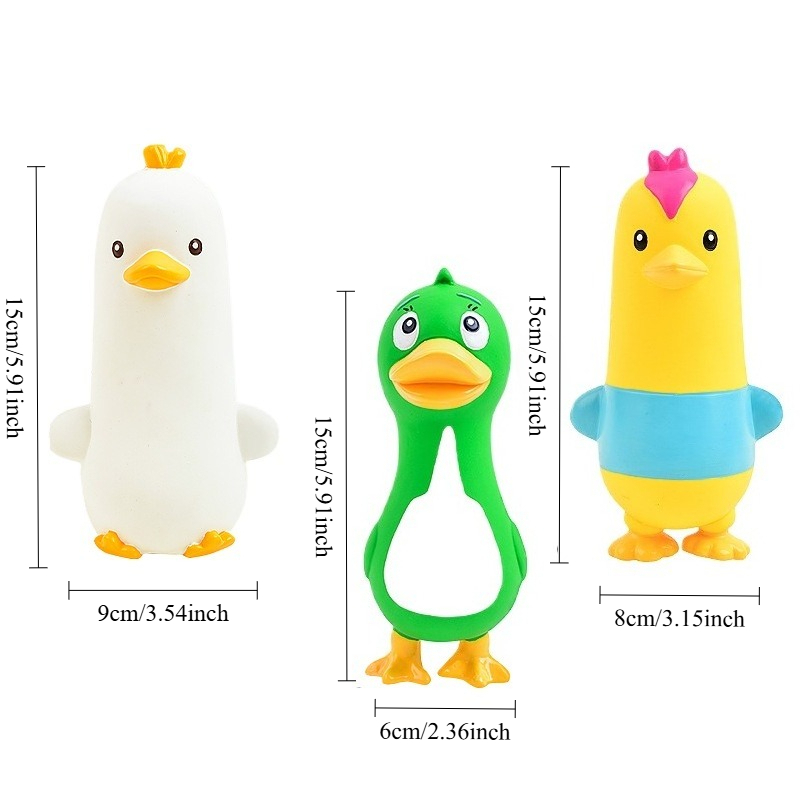 Squeaky Latex Chicken Duck Goo - Interactive Squeaky Plush Dog Toy review and price