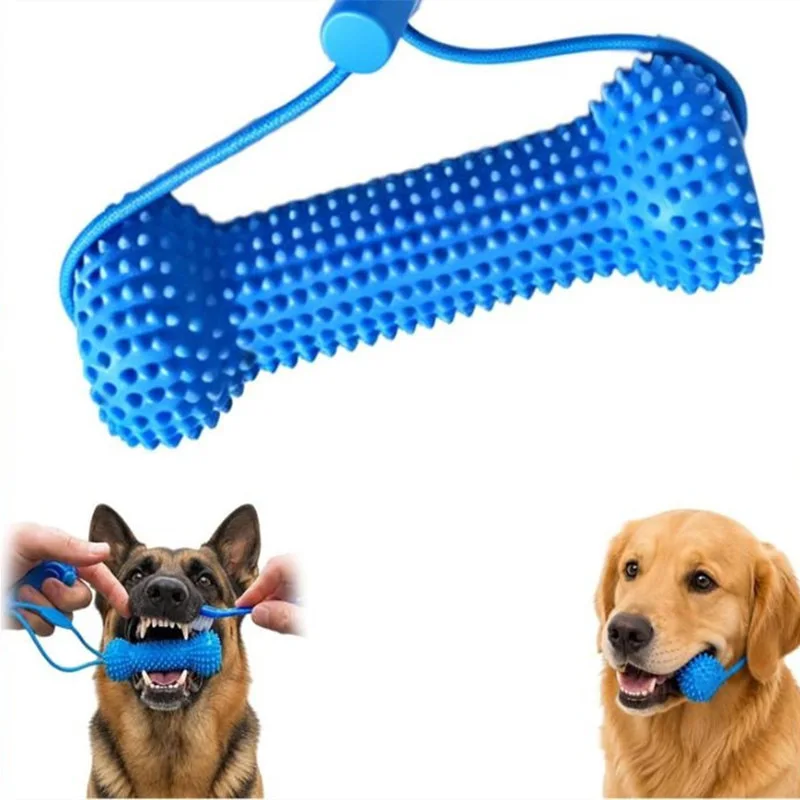 Reusable Dog Chew Toy Rubber B - Teeth Cleaning Dog Chew Bone review and price