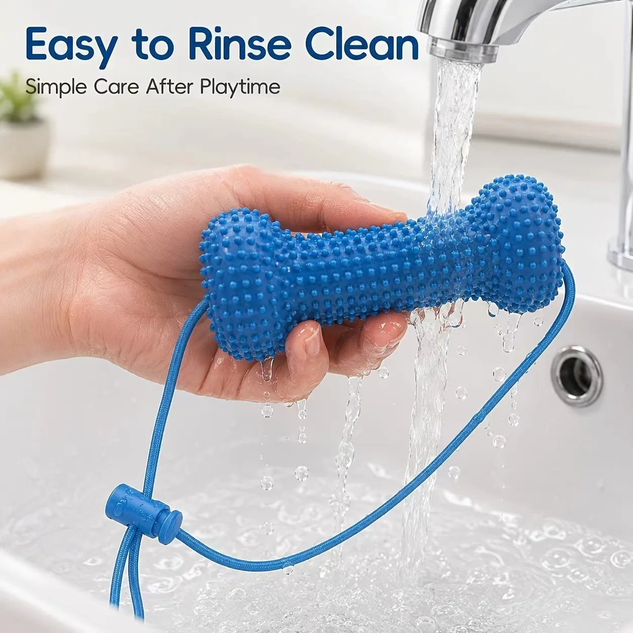 Reusable Dog Chew Toy Rubber B - Teeth Cleaning Dog Chew Bone review and price