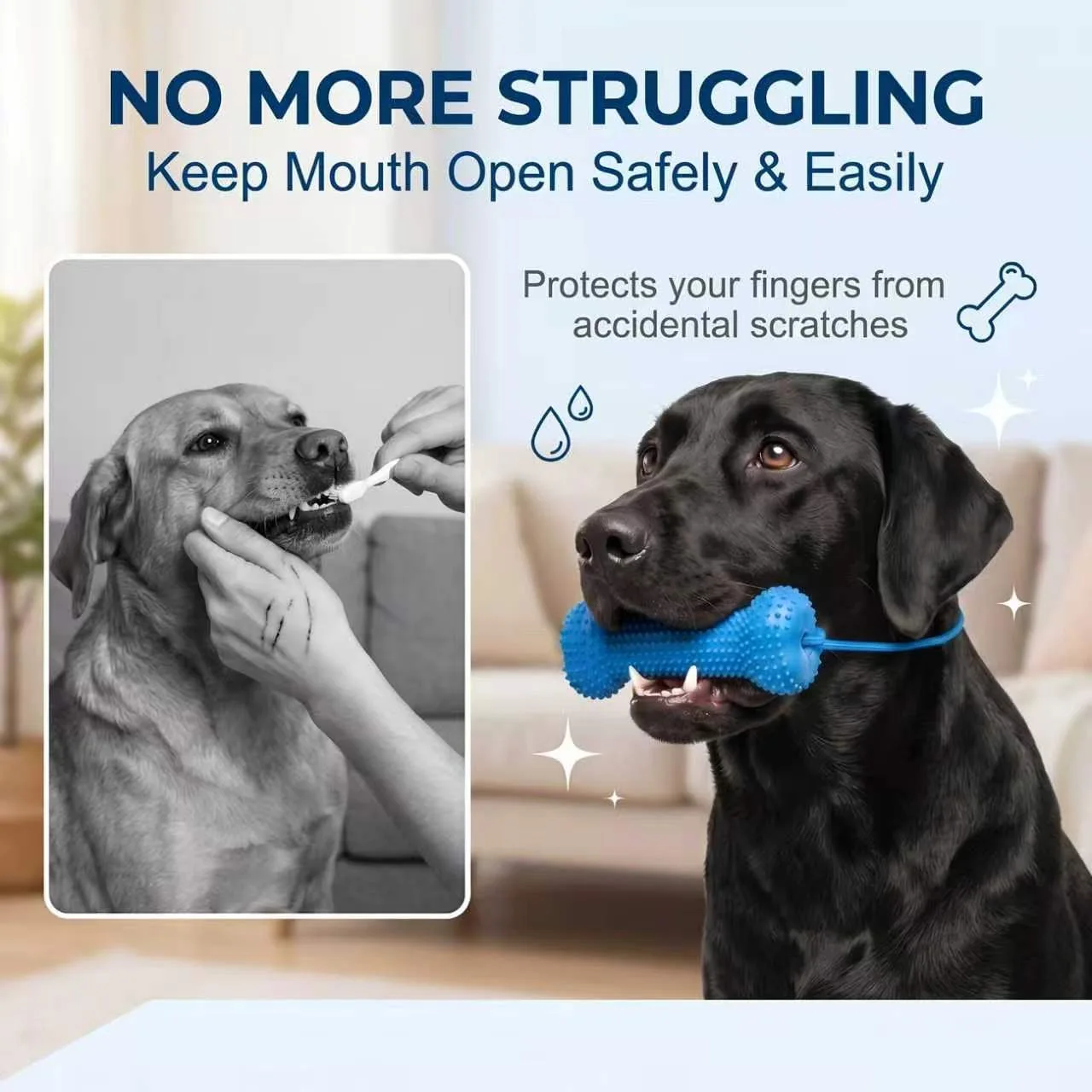 Reusable Dog Chew Toy Rubber B - Teeth Cleaning Dog Chew Bone review and price