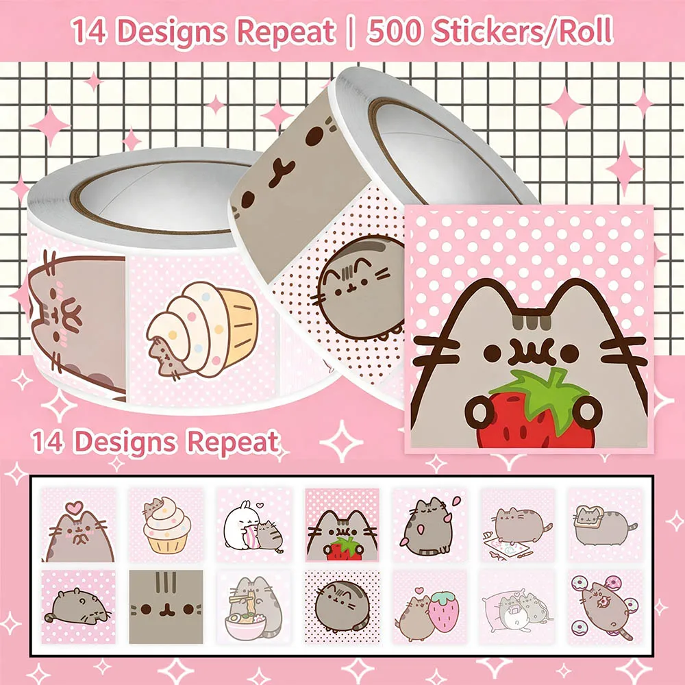 Hou 500pcs Pusheen Cartoon Cat - Cat Toys review and price