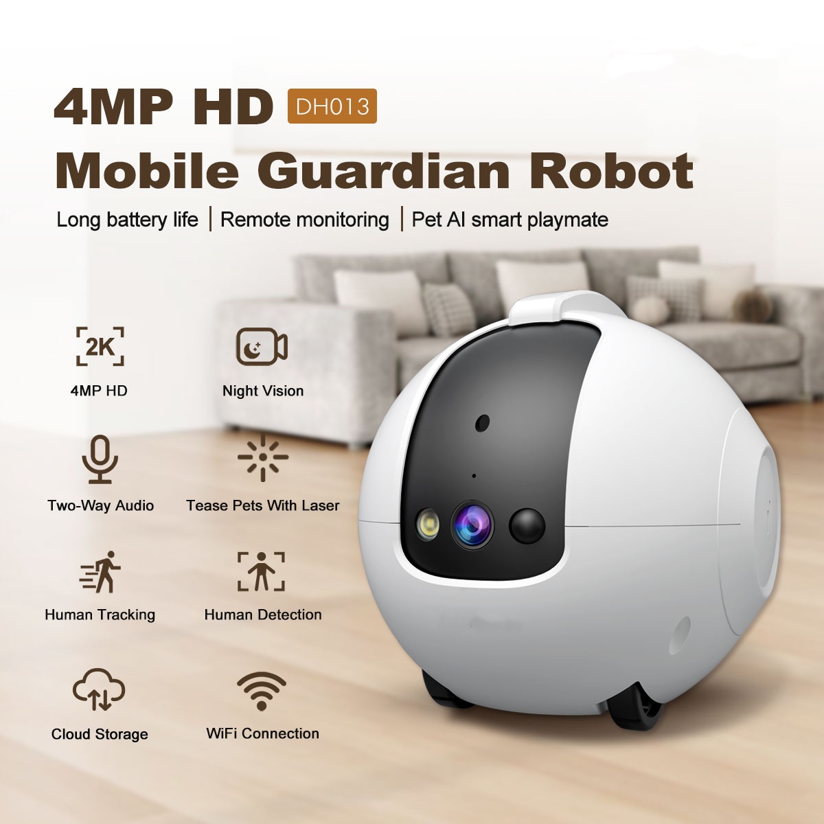 Pet Camera Robot 4MP Pet Compa - Cat Toys review and price